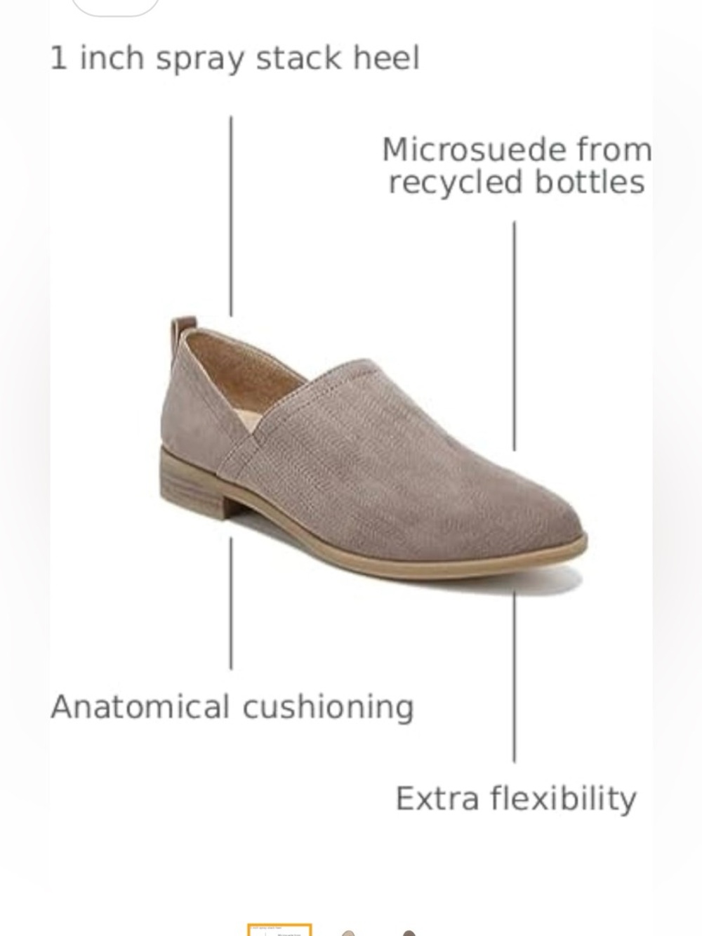 Taupe Suede Slip-On Loafers - Picture 7 of 12